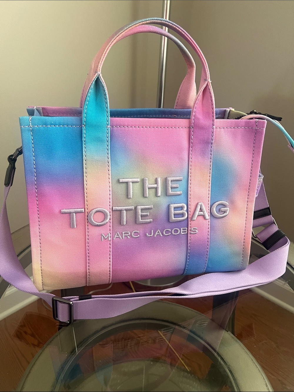 Marc Jacobs Airbrush The Tote Bag - Pink & Blue medium
